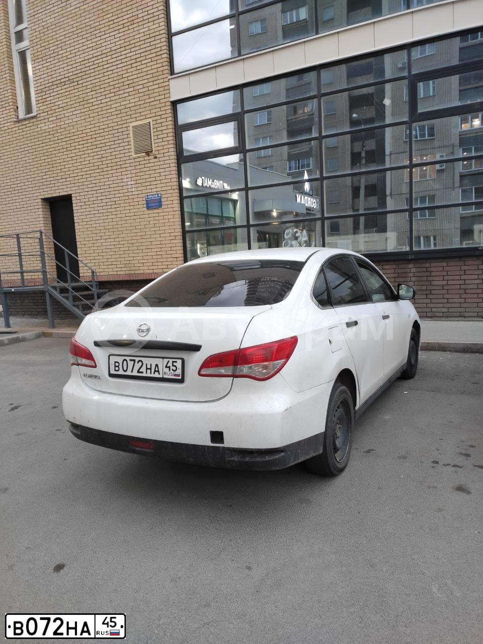 Фото автомобиля NISSAN ALMERA /AVTOVAZ/, 2015 — госномер В081УЕ196. Цвет: Белый