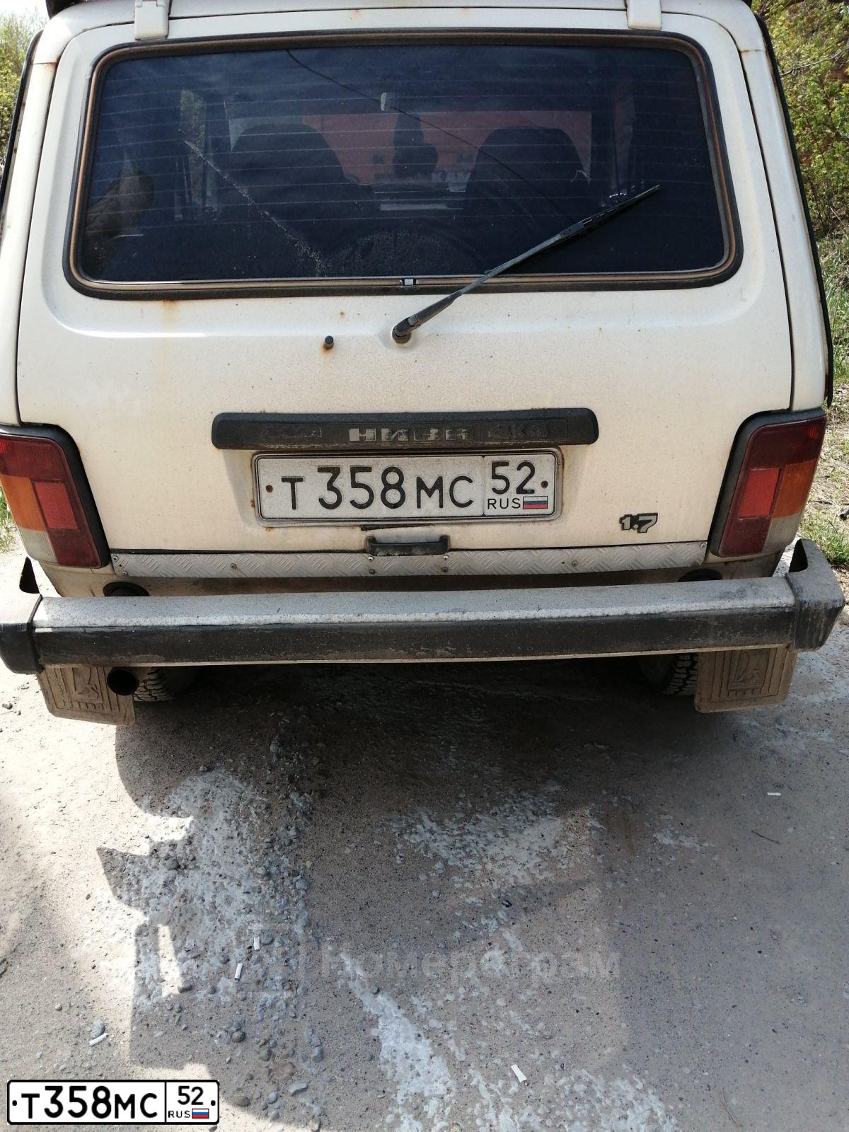 Фото автомобиля LADA 2121 NIVA, 1997 — госномер Т358МС52. Цвет: СВЕТЛО-БЕЖЕВЫЙ