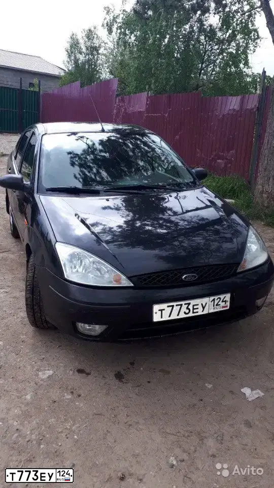 Фото автомобиля FORD FOCUS, 2004 — госномер Х902ОН124. Цвет: ЧЕРНЫЙ
