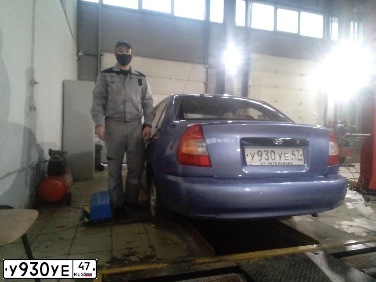 Фото автомобиля TAGAZ ACCENT, 2005 — госномер У930УЕ47. Цвет: ФИОЛЕТОВЫЙ