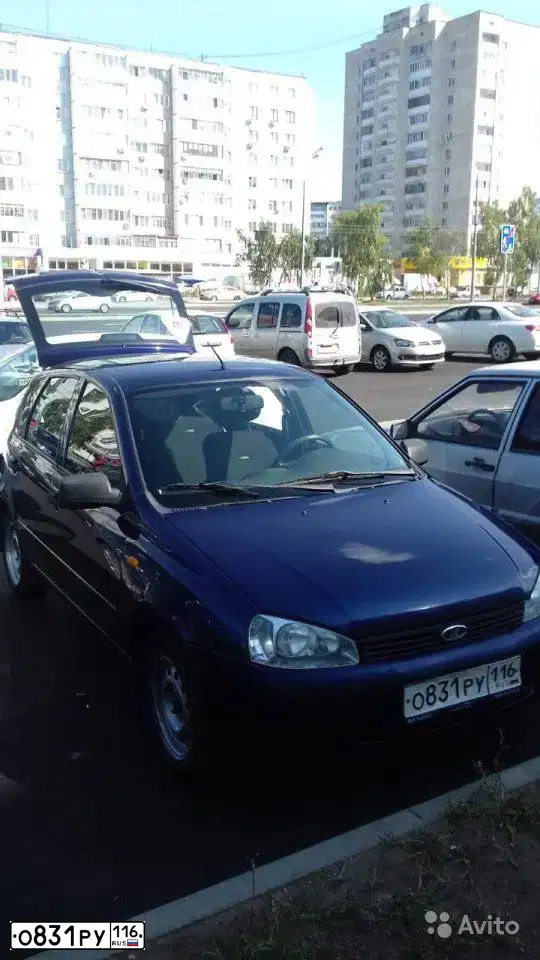Фото автомобиля LADA 1119 KALINA, 2011 — госномер О831РУ116. Цвет: синий