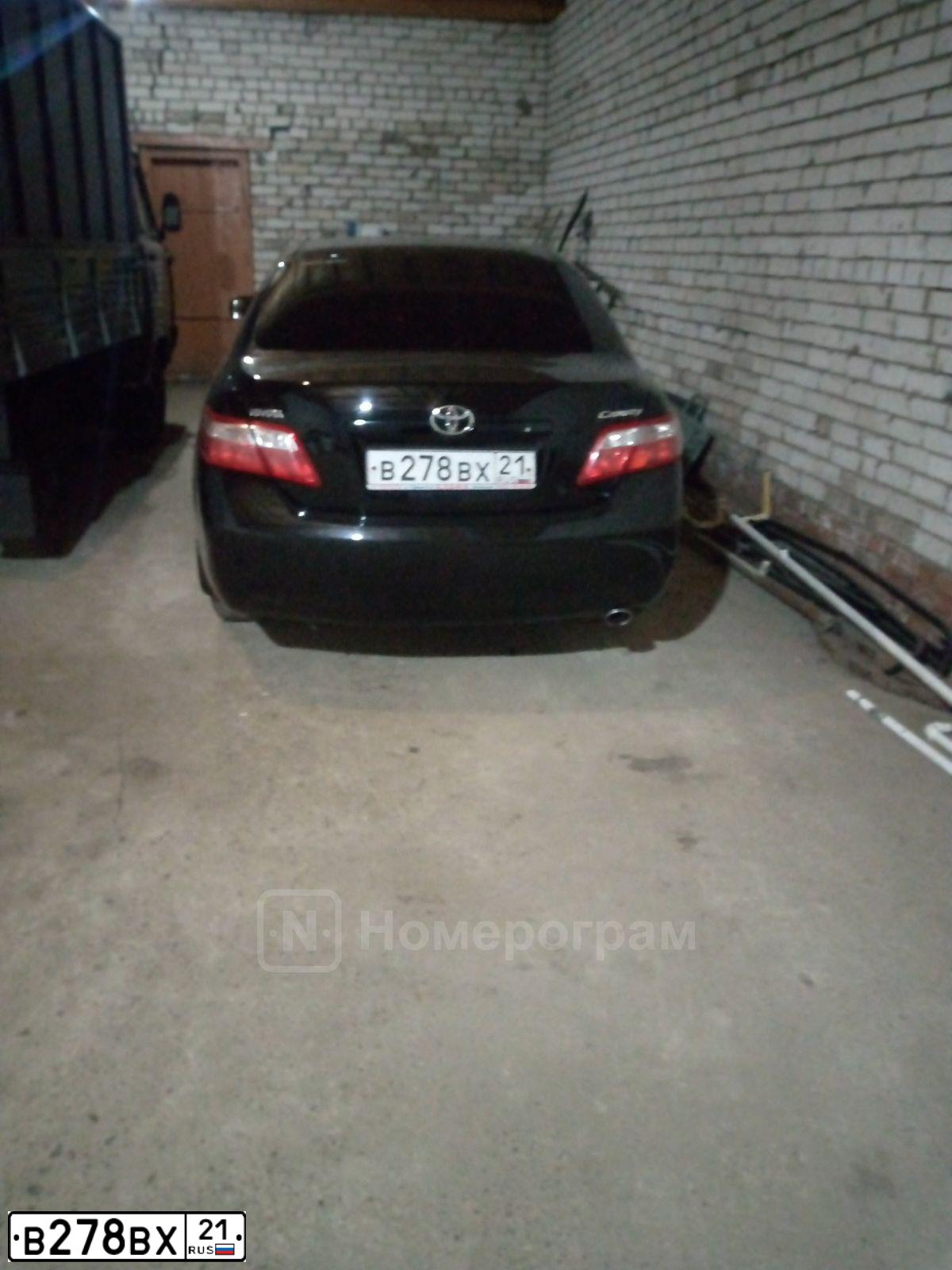 Фото автомобиля TOYOTA CAMRY, 2007 — госномер В278ВХ21. Цвет: ЧЕРНЫЙ