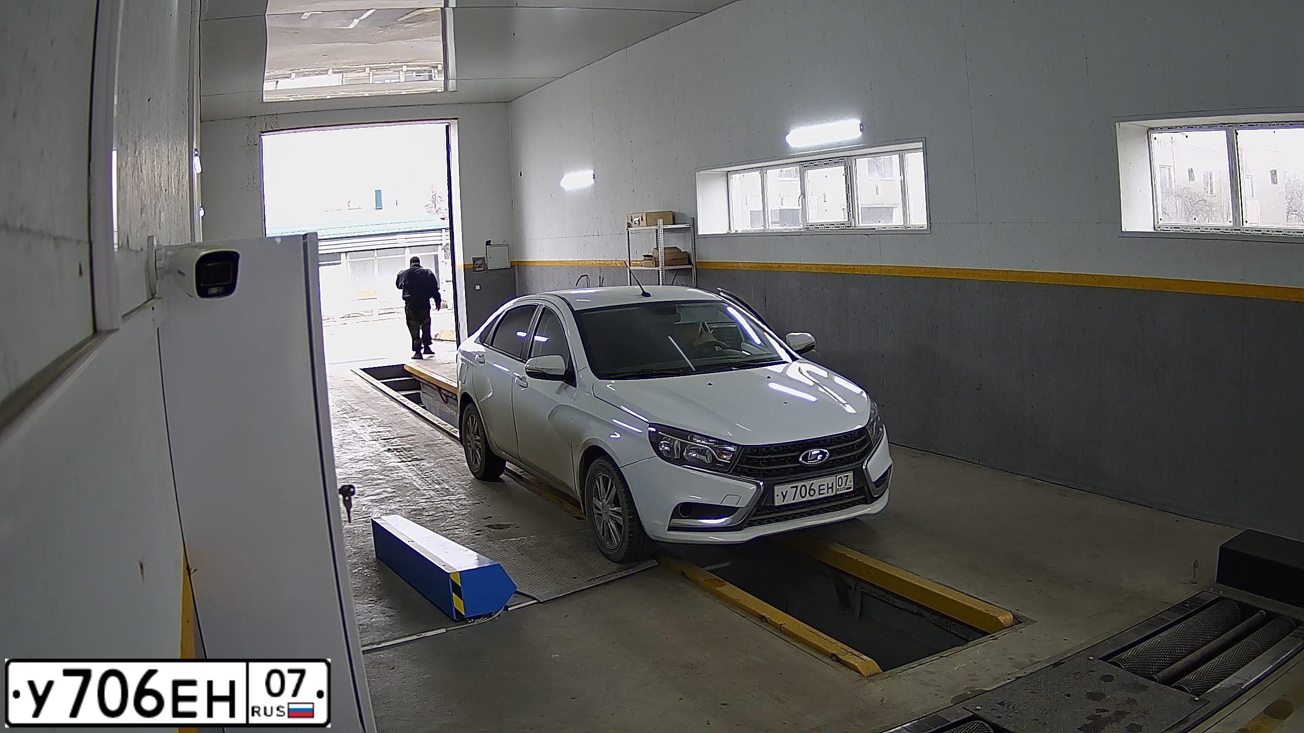 Фото автомобиля LADA VESTA, 2017 — госномер У706ЕН07. Цвет: Белый