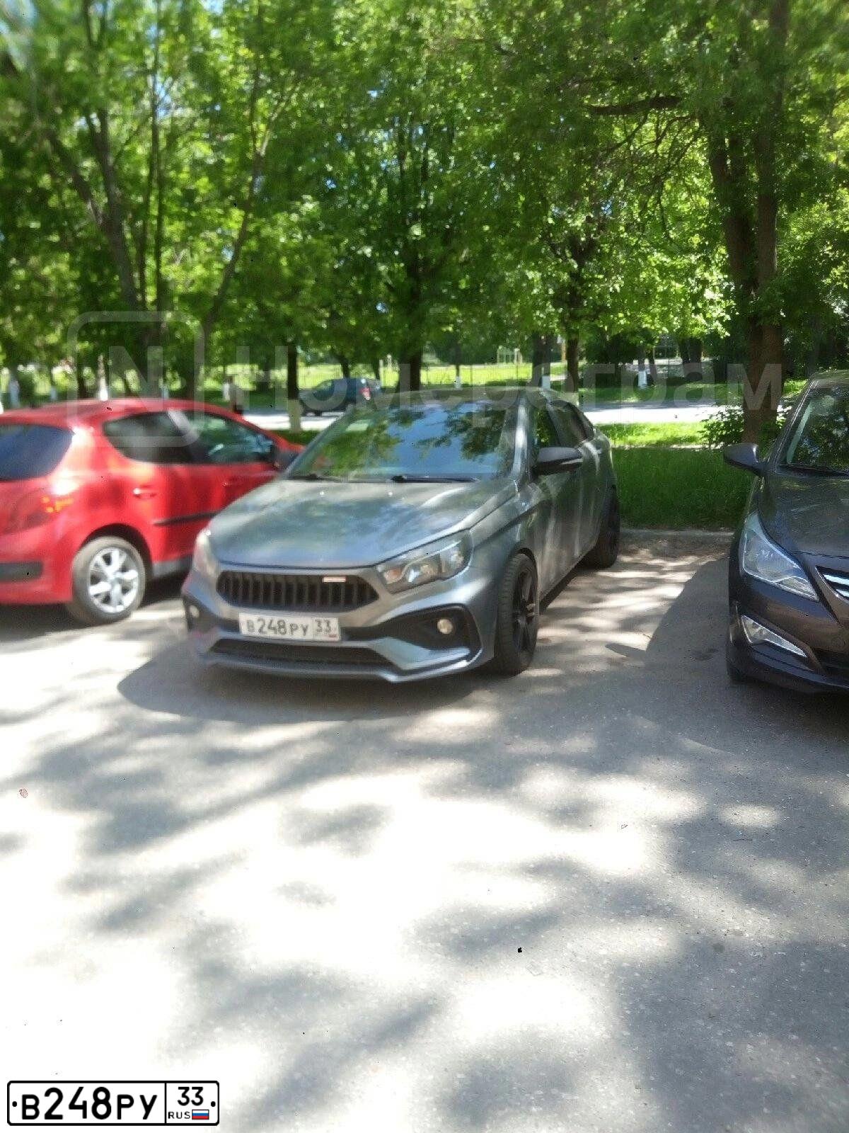 Фото автомобиля LADA VESTA, 2016 — госномер В248РУ33. Цвет: СЕРЫЙ