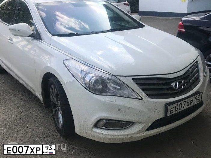 Фото автомобиля HYUNDAI GENESIS, 2018 — госномер Е007ХР93. Цвет: Белый