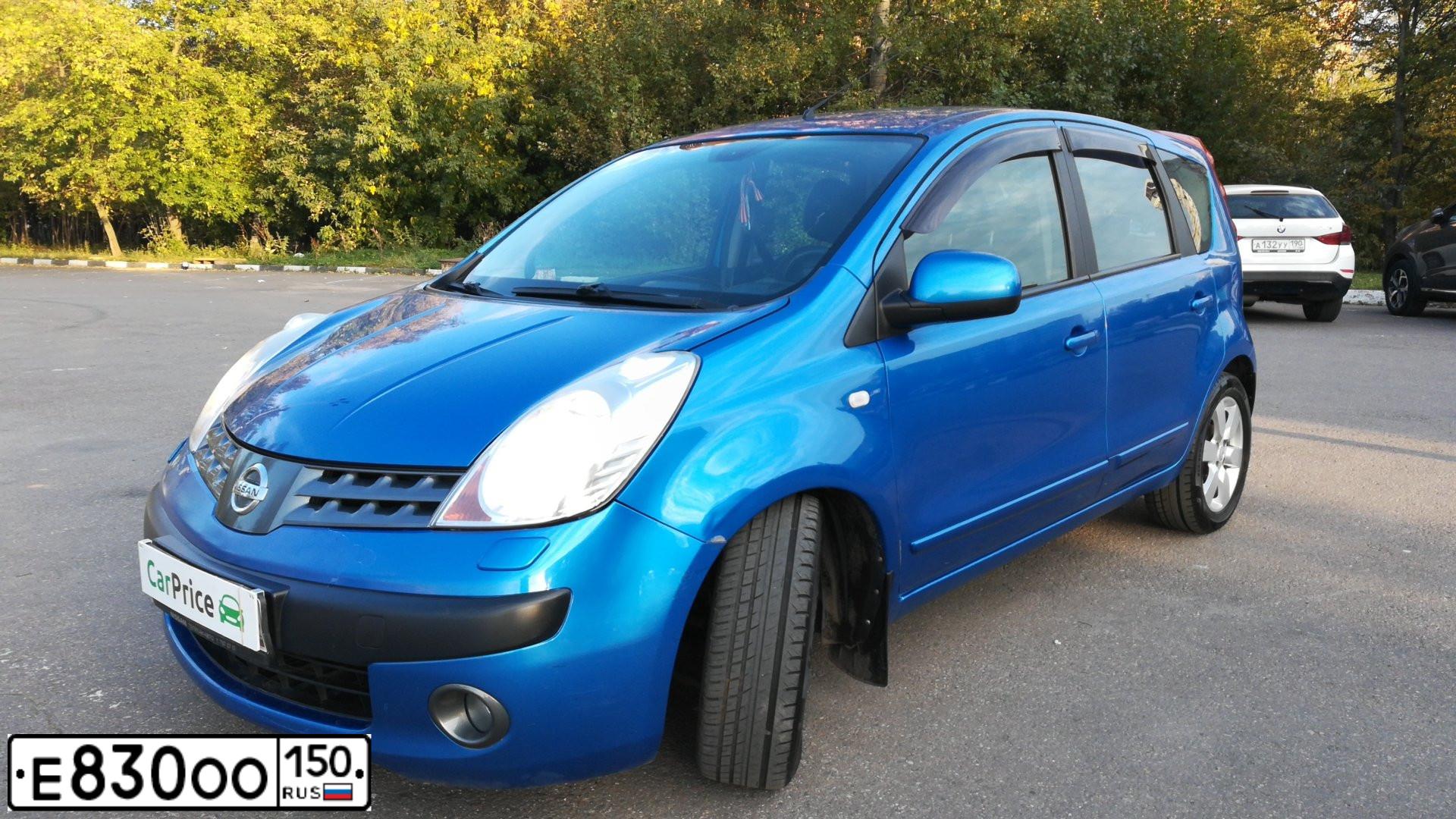 Фото автомобиля NISSAN NOTE, 2007 — госномер О616ОВ46. Цвет: синий