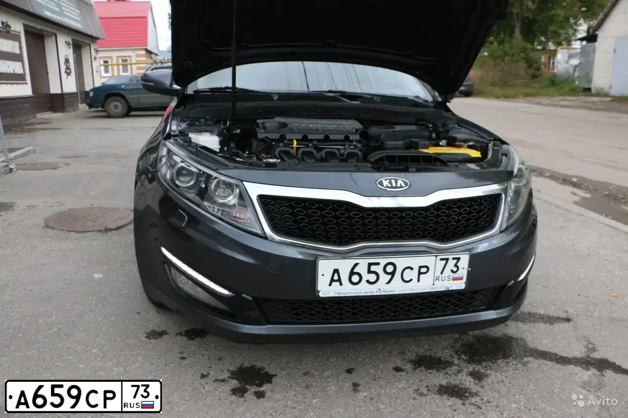 Фото автомобиля KIA MAGENTIS / OPTIMA, 2011 — госномер А659СР73. Цвет: СЕРЫЙ ТЕМНЫЙ