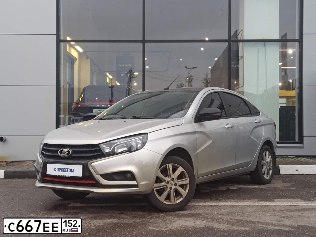 Фото автомобиля LADA VESTA, 2019 — госномер С667ЕЕ152. Цвет: СЕРЫЙ