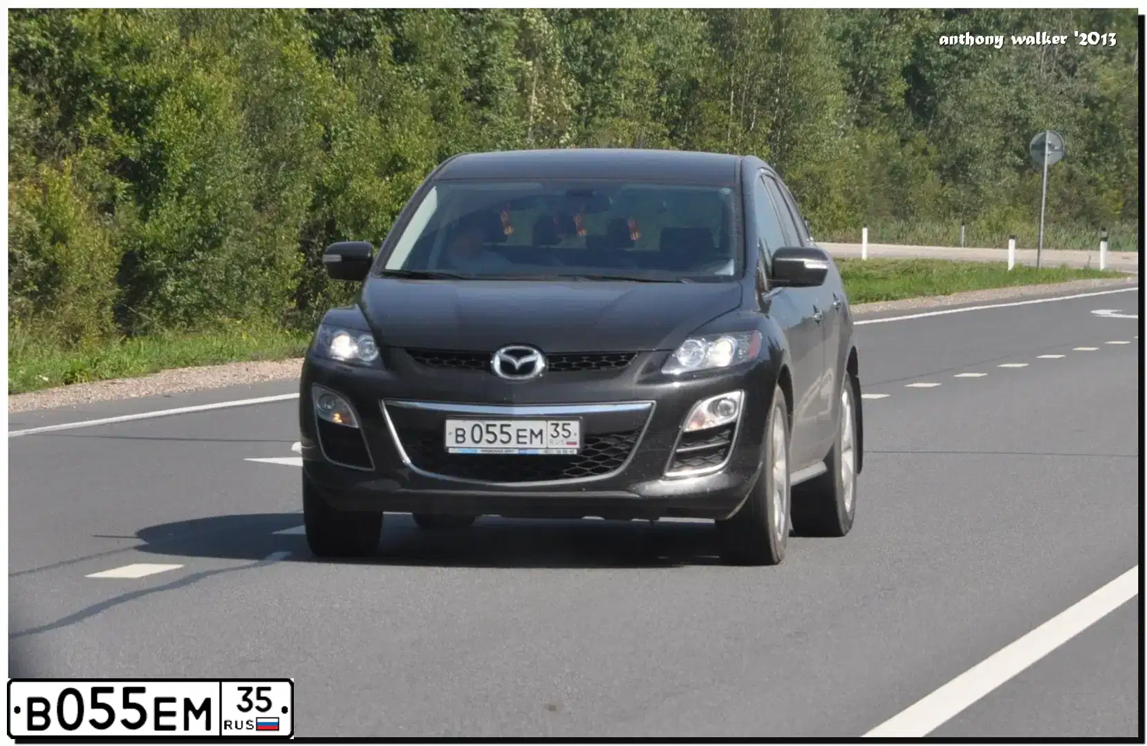 Фото автомобиля MAZDA CX-7, 2010 — госномер А530ТМ193. Цвет: ЧЕРНЫЙ
