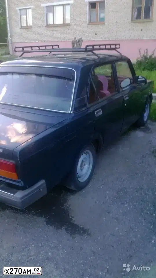 Фото автомобиля LADA 2107, 2005 — госномер Х270АМ02. Цвет: Темно-зеленый