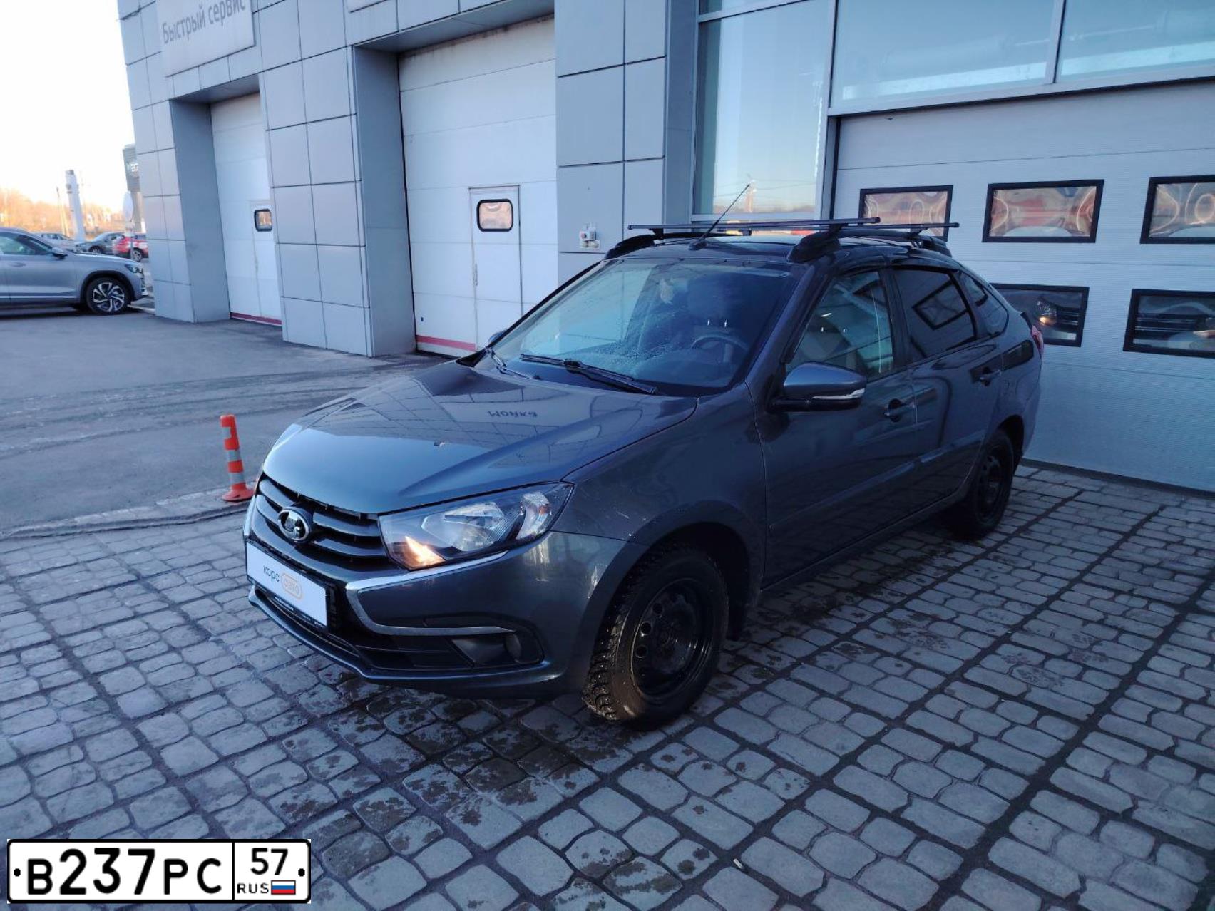 Фото автомобиля LADA 2191 GRANTA, 2020 — госномер В237РС57. Цвет: СЕРЫЙ