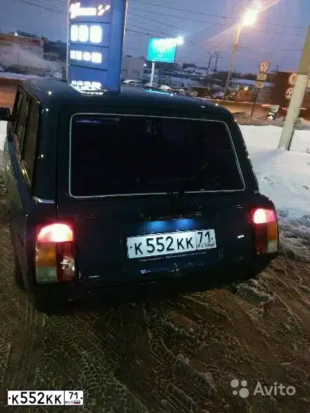 Фото автомобиля LADA 2104, 2002 — госномер О077КС71. Цвет: сине-зеленый