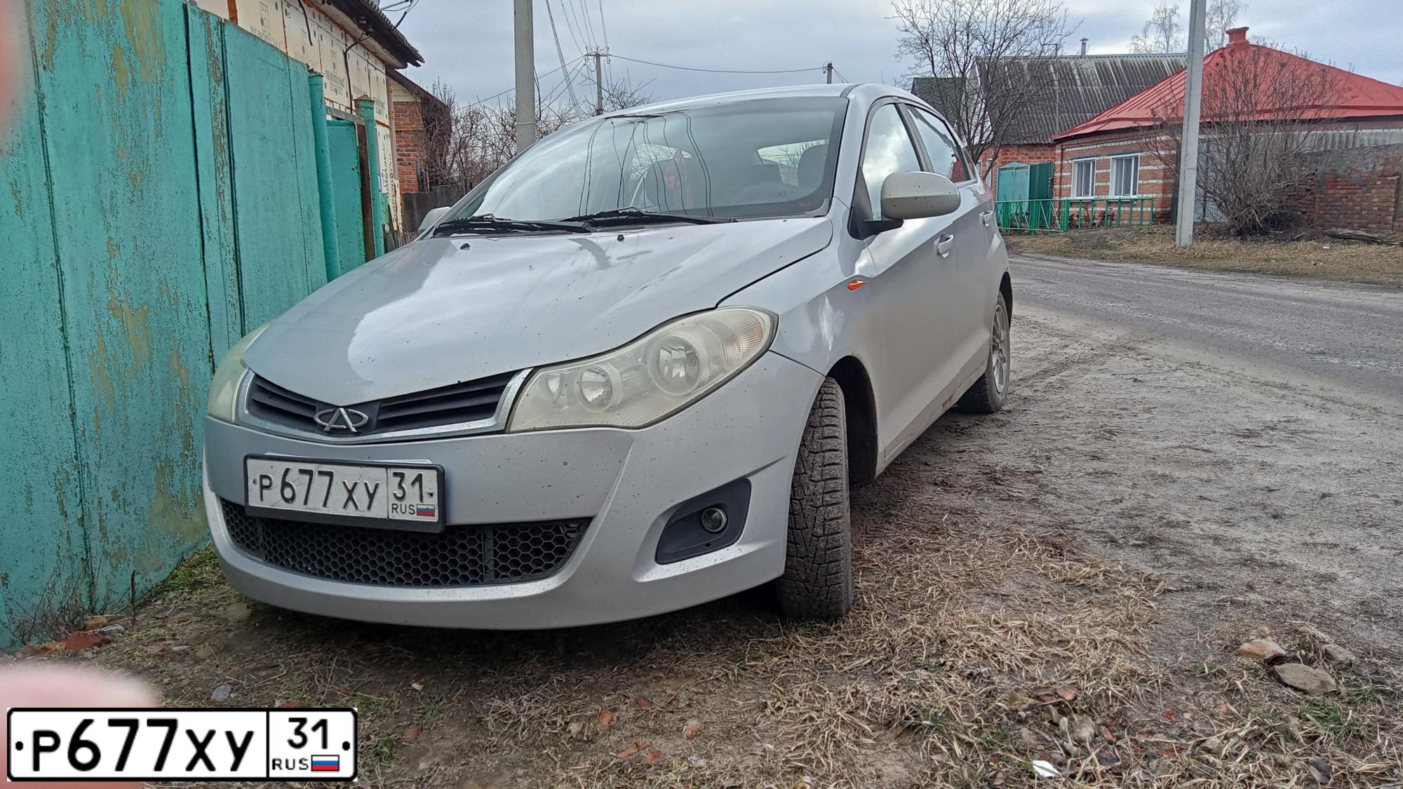 Фото автомобиля ЧЕРРИ A13, 2011 — госномер В968ЕА180. Цвет: Серебристый