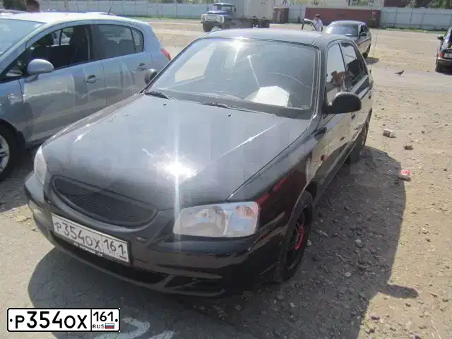 Фото автомобиля TAGAZ ACCENT, 2006 — госномер С862КР199. Цвет: ЧЕРНЫЙ