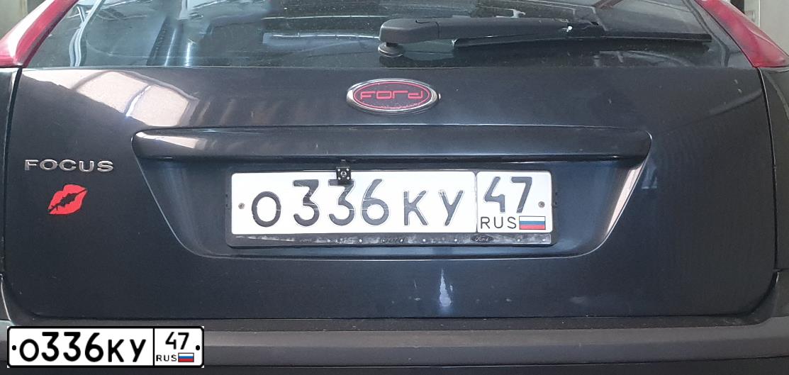 Фото автомобиля FORD FOCUS, 2006 — госномер О336КУ47. Цвет: ЧЕРНЫЙ