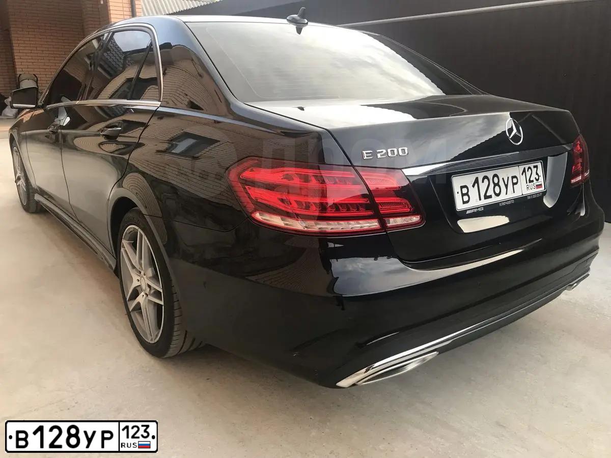 Фото автомобиля MERCEDES E-KLASSE, 2014 — госномер С074СС93. Цвет: ЧЕРНЫЙ