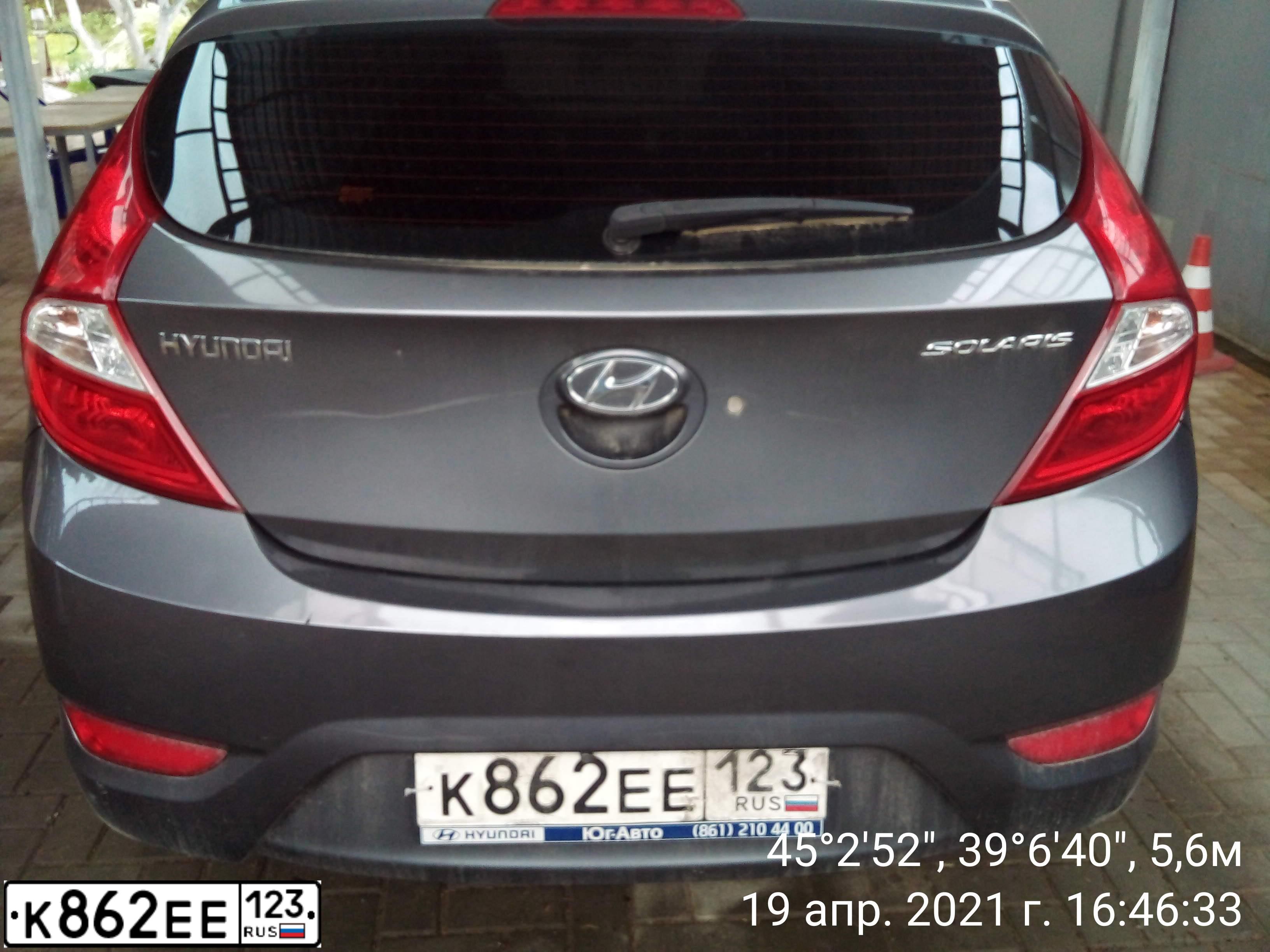Фото автомобиля HYUNDAI SOLARIS, 2012 — госномер В509АК180. Цвет: ЧЕРНО-СЕРЫЙ