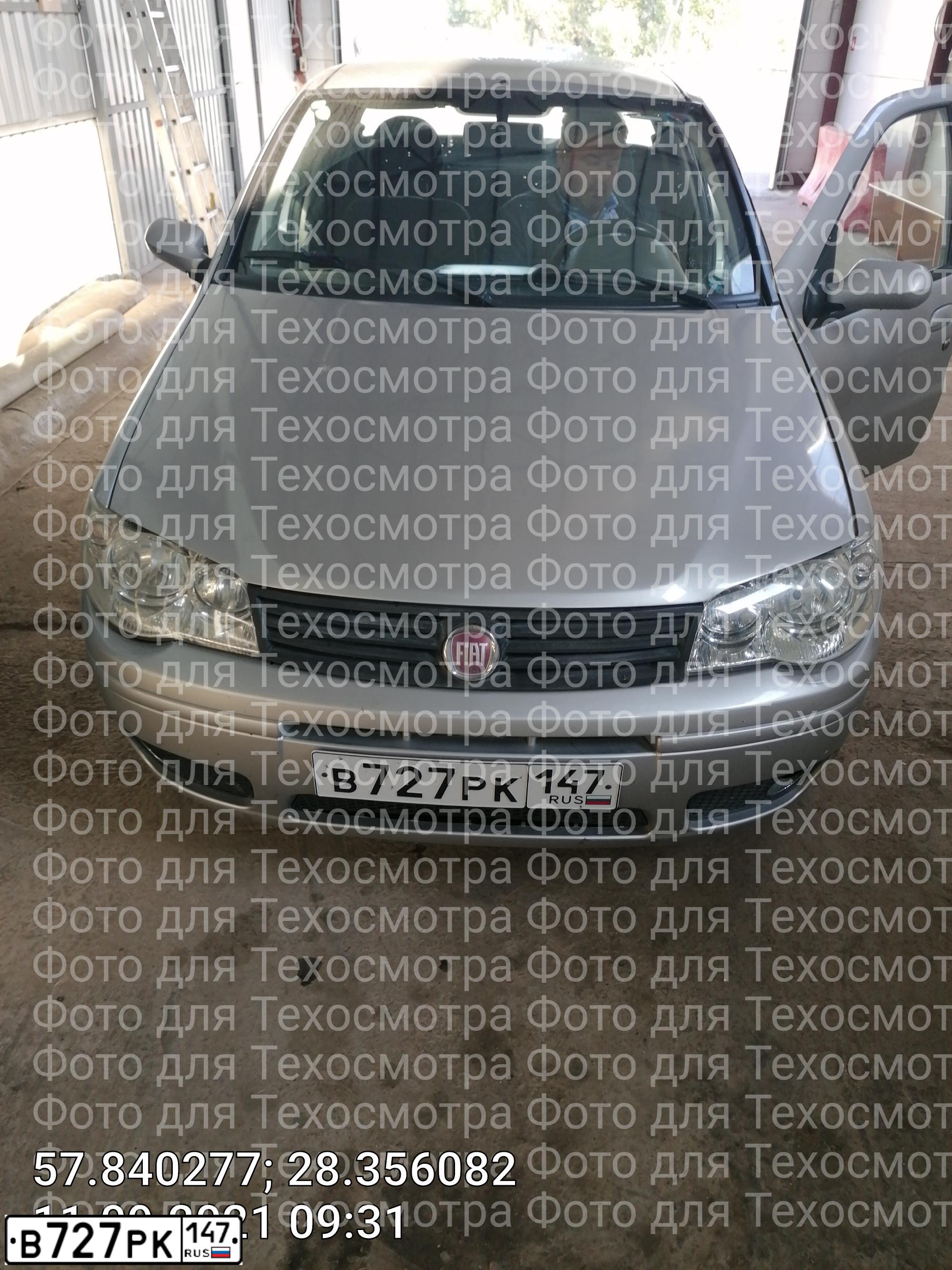 Фото автомобиля FIAT ALBEA, 2011 — госномер В727РК147. Цвет: СЕРЫЙ СТАЛЬНОЙ