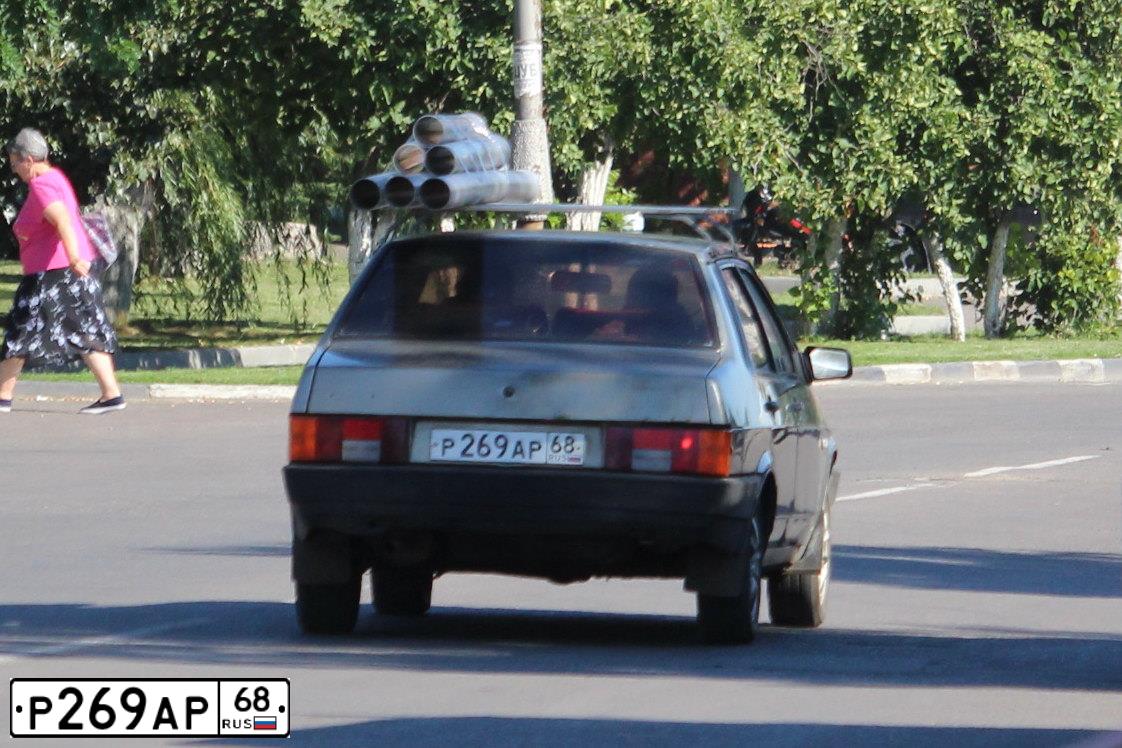 Фото автомобиля LADA 2109 SAMARA, 2001 — госномер Р269АР68. Цвет: ЗЕЛЕНЫЙ (СЕРО-ЗЕЛЕНЫЙ)