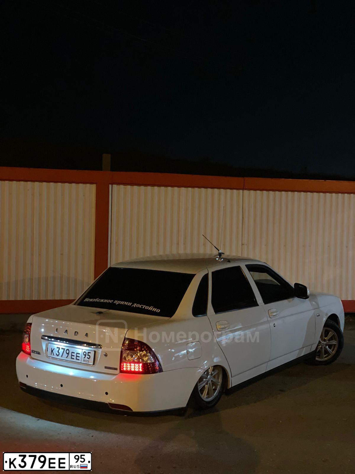 Фото автомобиля LADA PRIORA, 2012 — госномер М163СТ95. Цвет: Белый