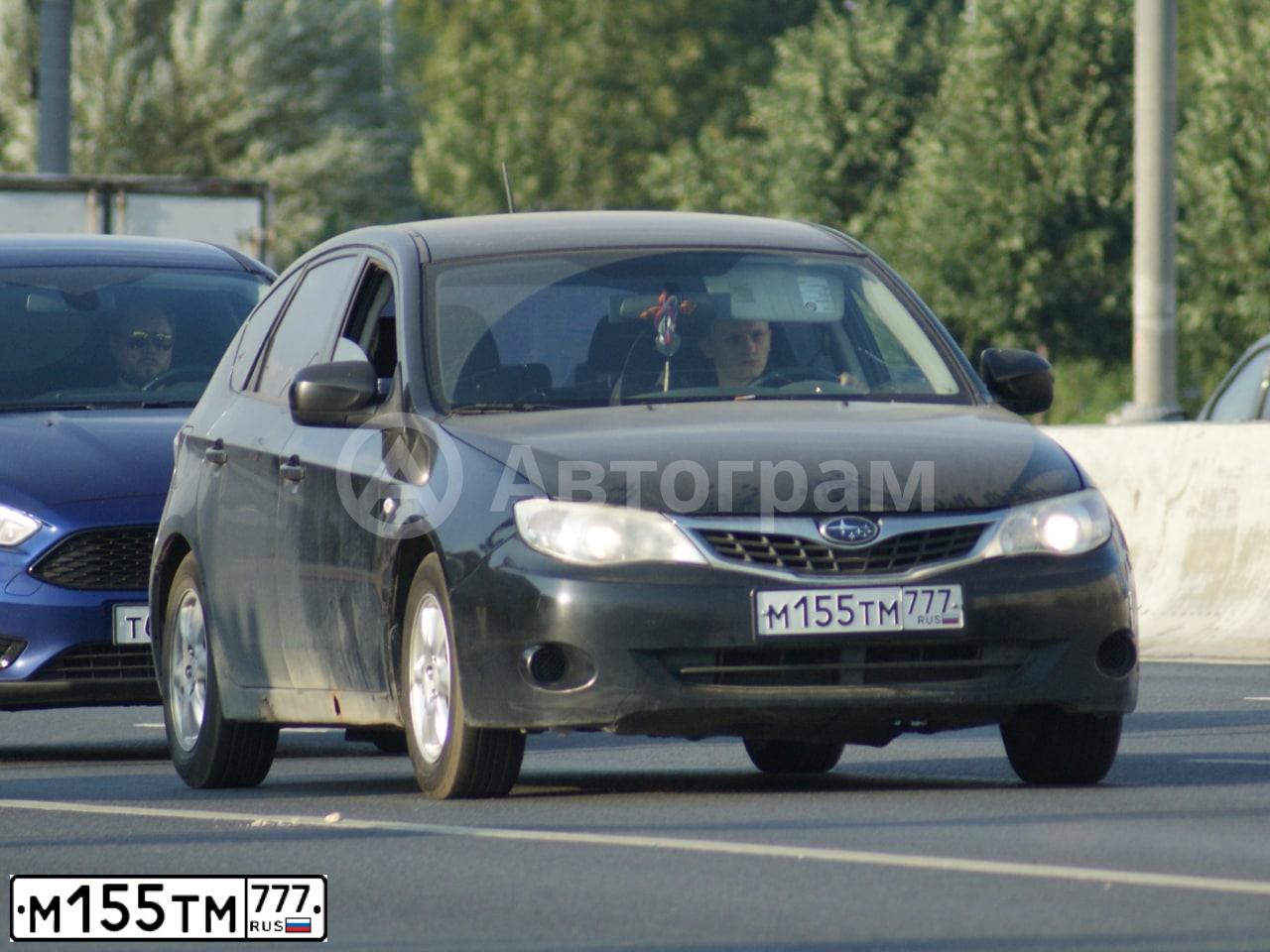 Фото автомобиля SUBARU IMPREZA, 2007 — госномер М433ВН550. Цвет: ЧЕРНЫЙ