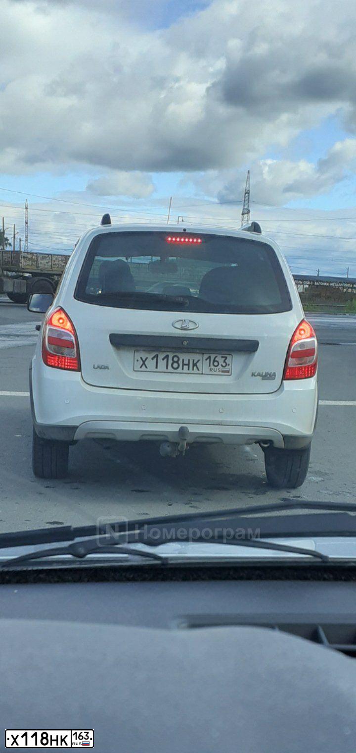 Фото автомобиля LADA 2194 KALINA, 2016 — госномер Х118НК163. Цвет: Белый