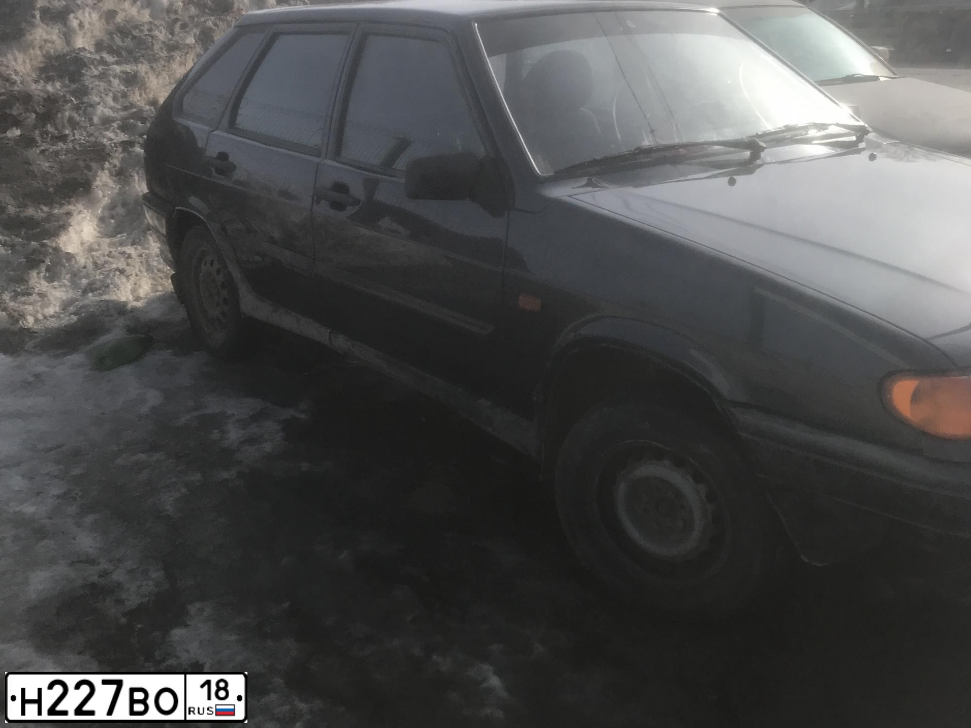 Фото автомобиля LADA 2114 SAMARA, 2012 — госномер Н227ВО18. Цвет: Серо-Синий
