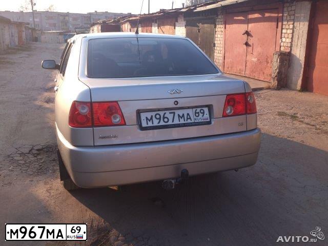 Фото автомобиля CHERY AMULET /FLAGCLOUD/, 2007 — госномер М967МА69. Цвет: СЕРЫЙ