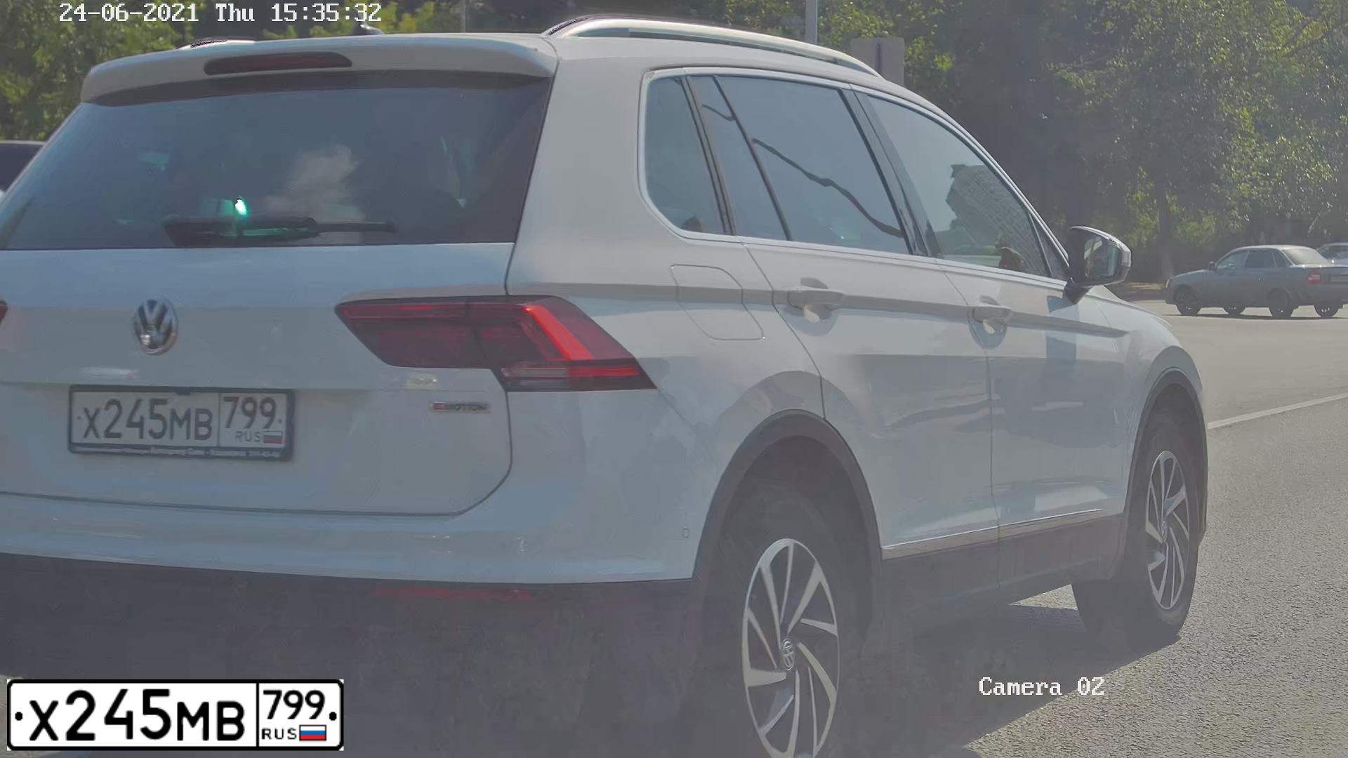 Фото автомобиля VOLKSWAGEN TIGUAN, 2018 — госномер Х245МВ799. Цвет: БЕЛЫЙ
