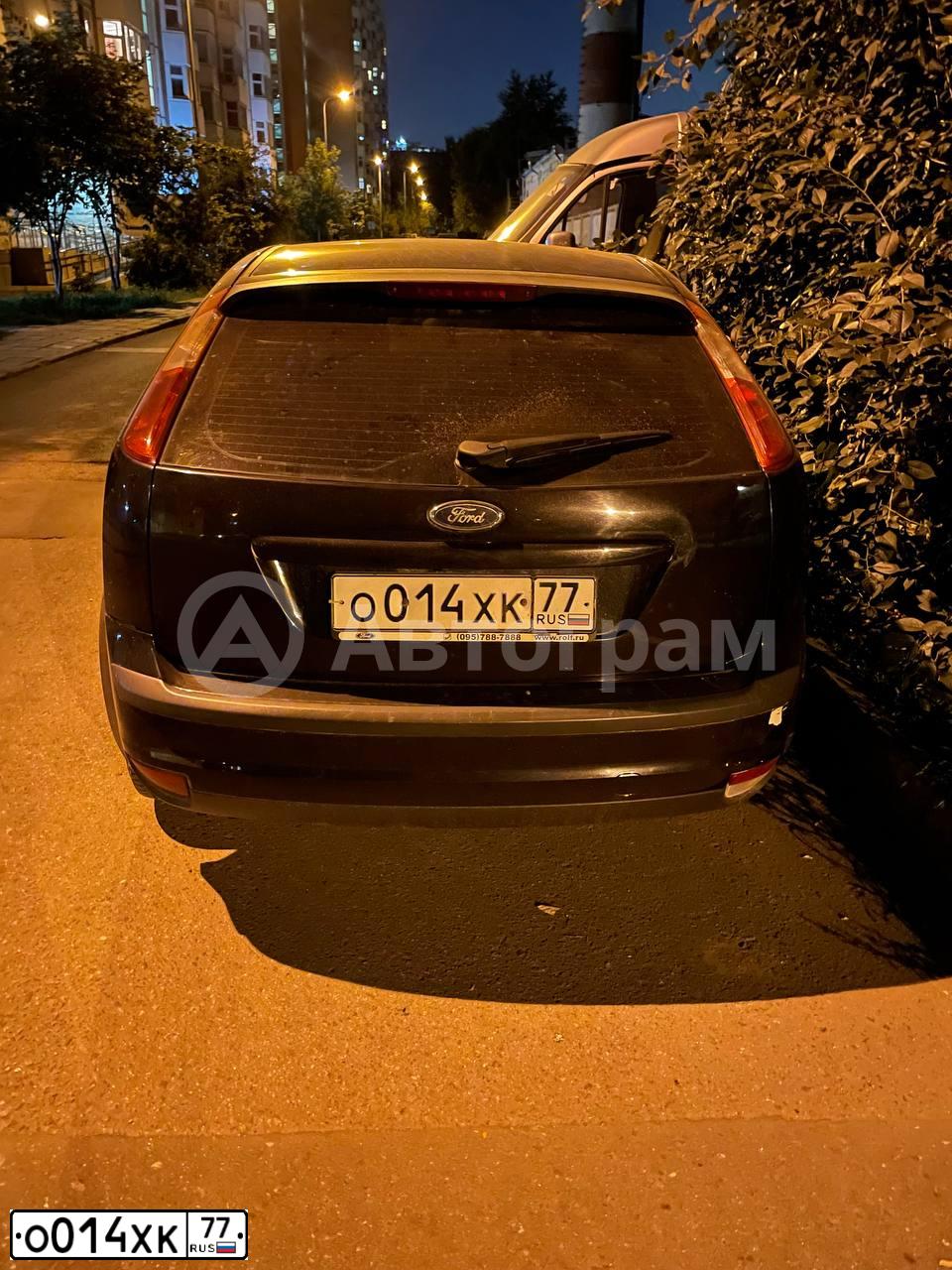Фото автомобиля FORD FOCUS, 2005 — госномер Х819ХР97. Цвет: ЧЕРНЫЙ