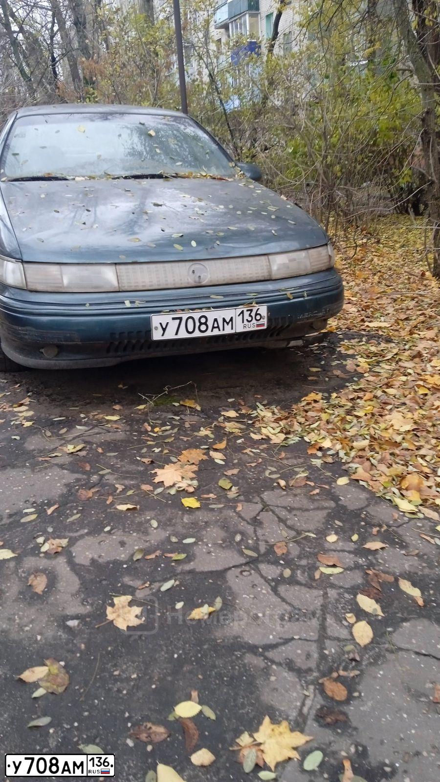 Фото автомобиля MERCURY SABLE, 1992 — госномер Т231МА36. Цвет: ЗЕЛЕНЫЙ