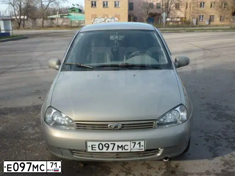 Фото автомобиля LADA 1118 KALINA, 2006 — госномер У963АВ71. Цвет: БЕЖЕВО-СЕРЫЙ