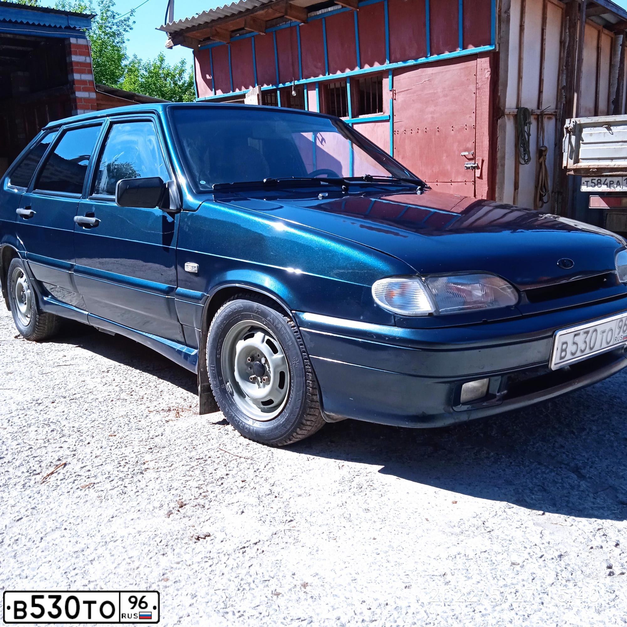Фото автомобиля LADA 2114, 2007 — госномер К909ВА774. Цвет: Темно-зеленый