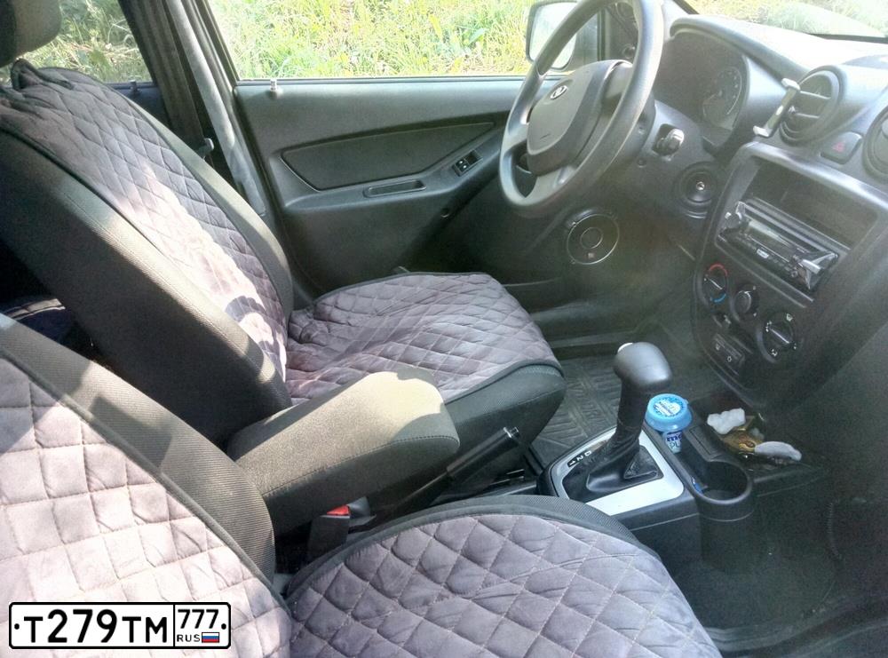 Фото автомобиля LADA GRANTA, 2012 — госномер С716ММ05. Цвет: Серебристый