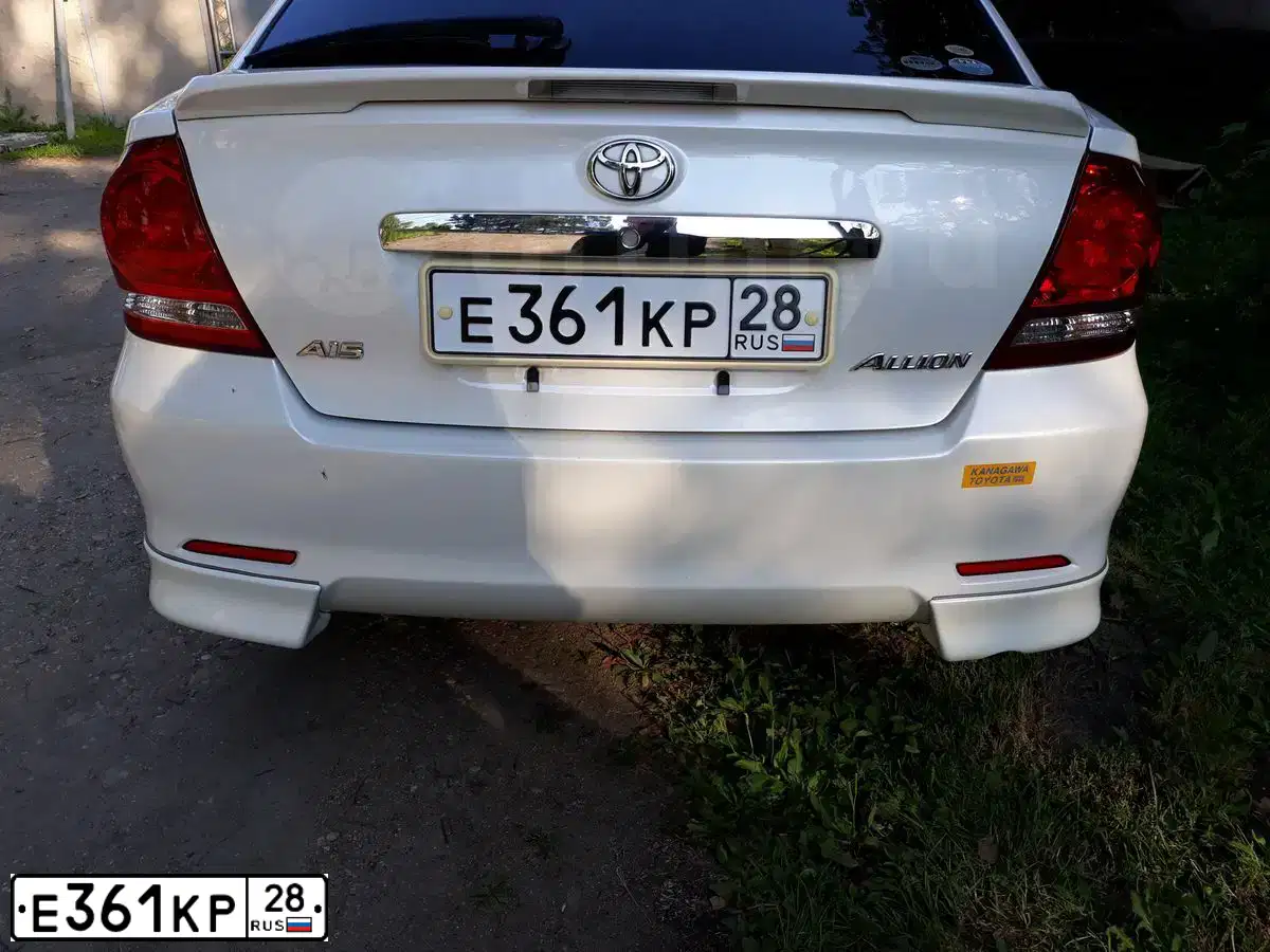 Фото автомобиля TOYOTA ALLION, 2005 — госномер Е361КР28