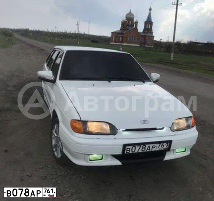 Фото автомобиля LADA 2114 SAMARA, 2012 — госномер В078АР761. Цвет: Белый