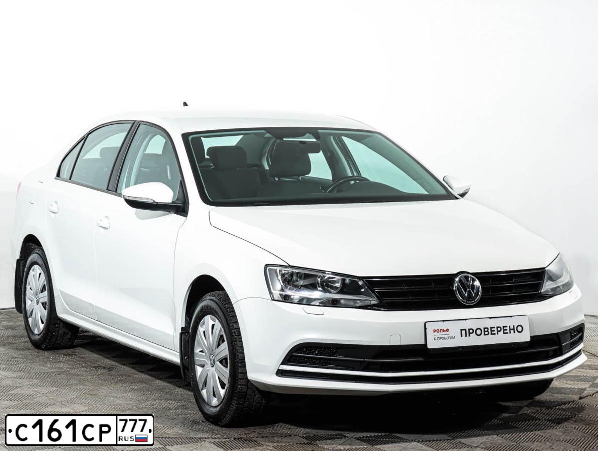 Фото автомобиля VOLKSWAGEN JETTA, 2017 — госномер С161СР777. Цвет: Белый