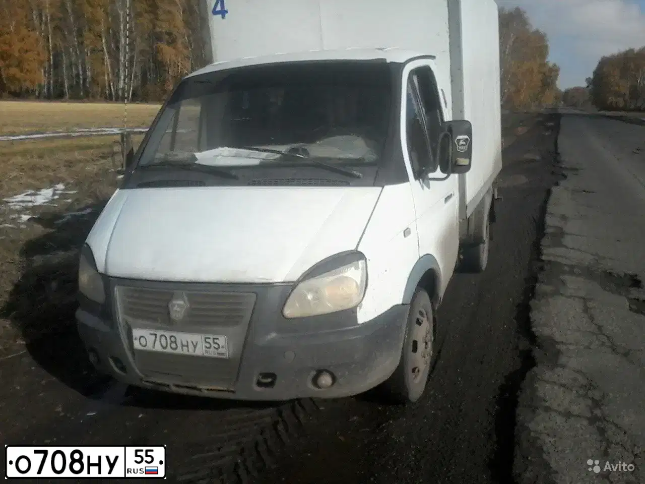 Фото автомобиля GAZ 3302 EL, 2004 — госномер О708НУ55. Цвет: Белый