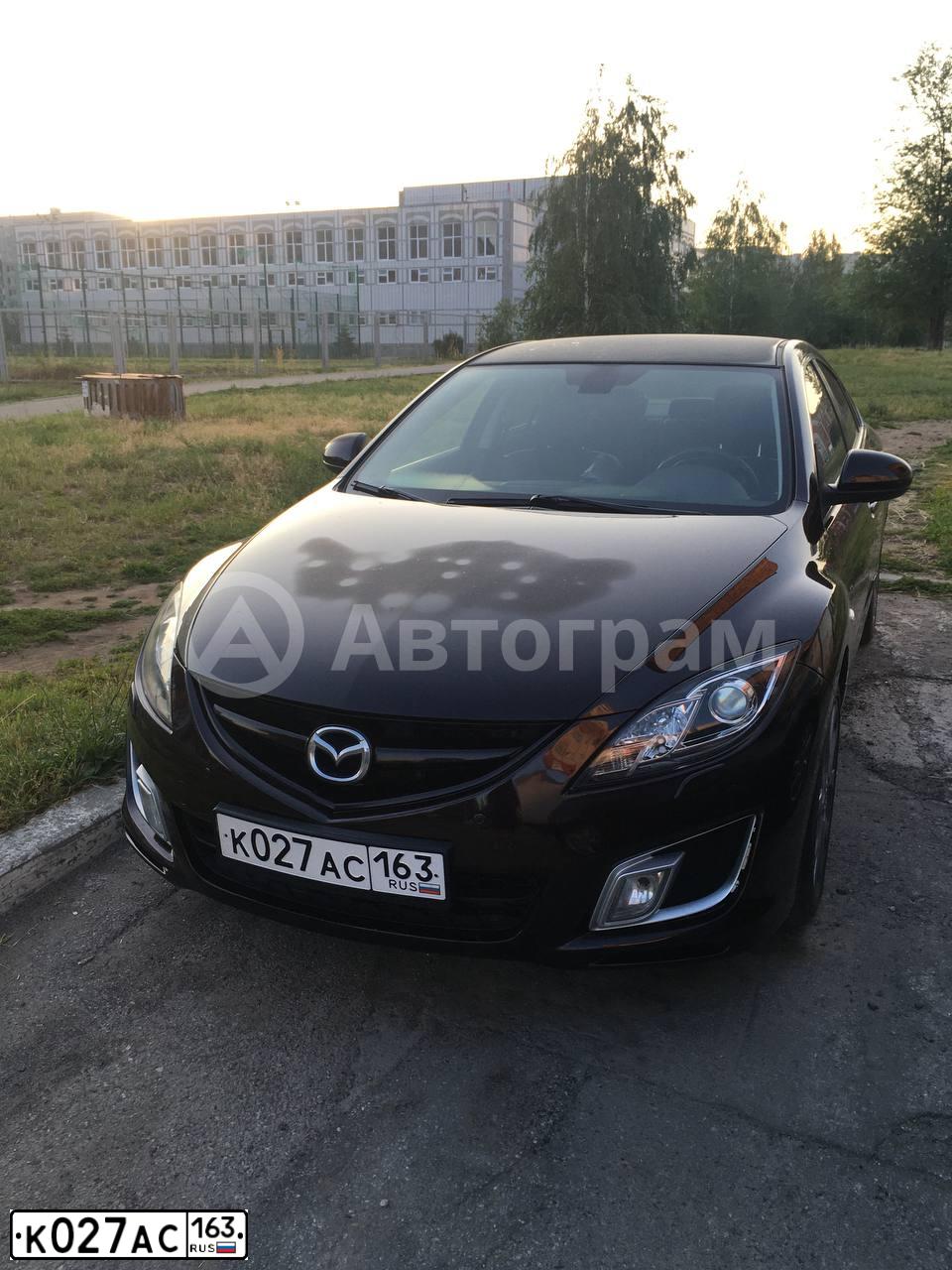 Фото автомобиля MAZDA 6, 2008 — госномер А063УТ163. Цвет: ТЕМНО-ВИШНЕВЫЙ