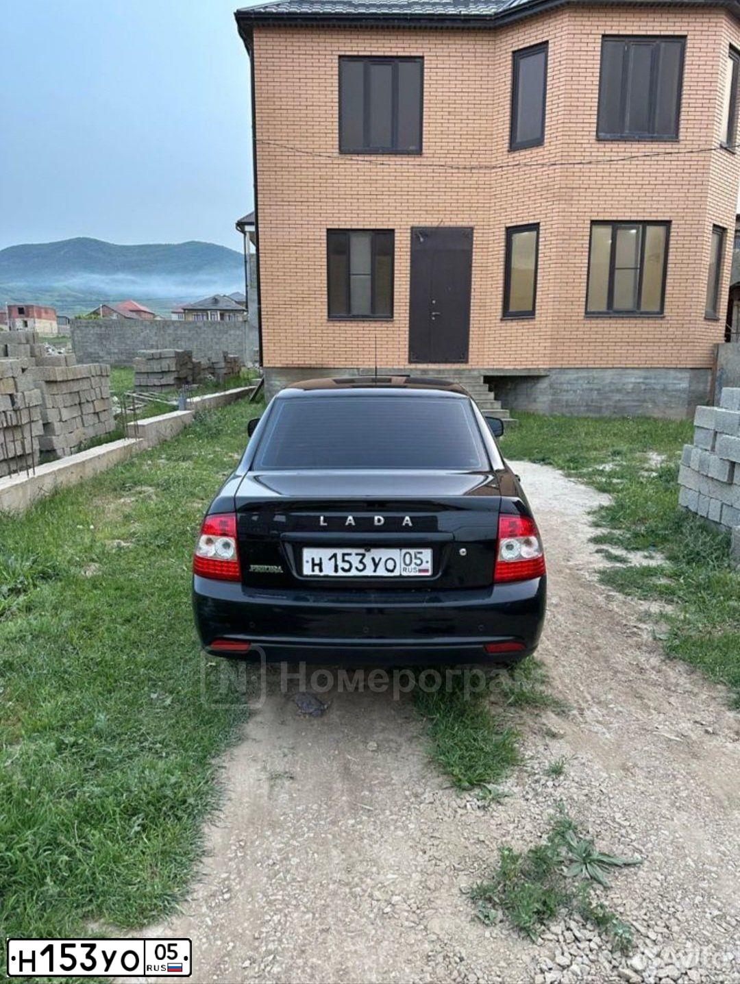 Фото автомобиля LADA 2170 PRIORA, 2014 — госномер Н153УО05. Цвет: ЧЕРНЫЙ