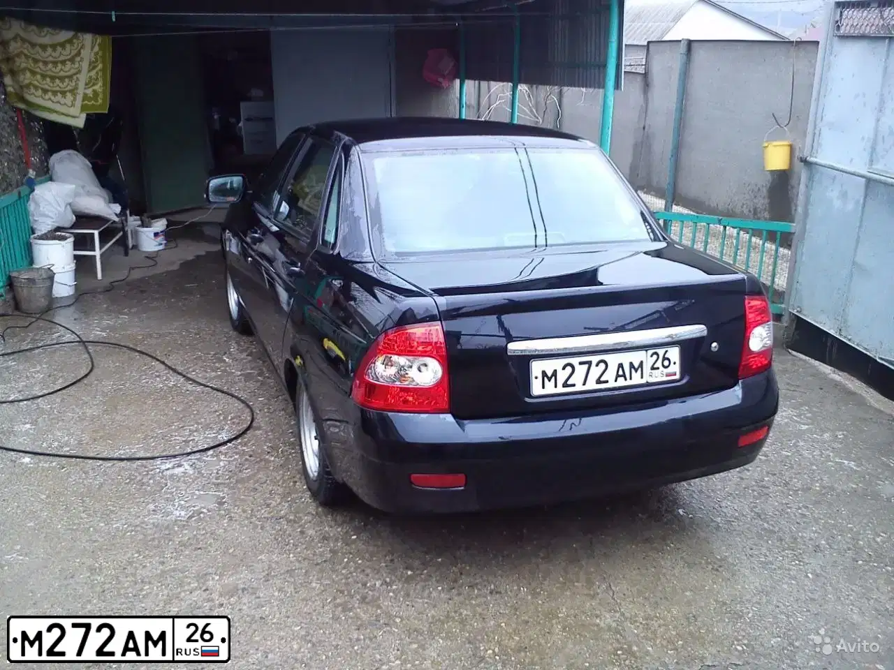 Фото автомобиля LADA PRIORA, 2007 — госномер М946МХ126. Цвет: Сине-Черный