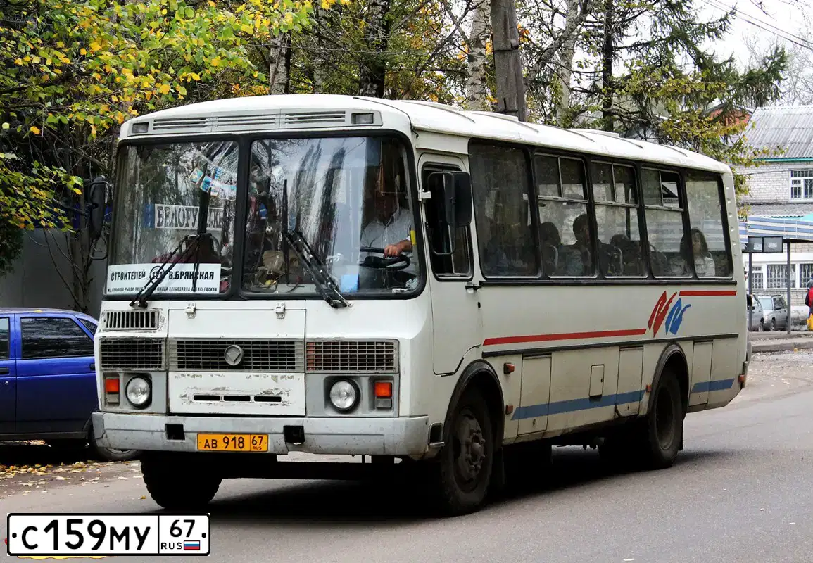 Фото автомобиля PAZ Z 4234, 2009 — госномер С159МУ67. Цвет: БЕЛЫЙ