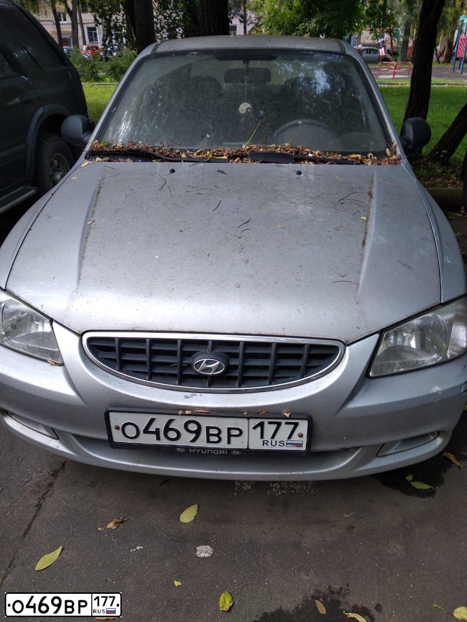 Фото автомобиля HYUNDAI ACCENT, 2005 — госномер Н176МС134. Цвет: Серый