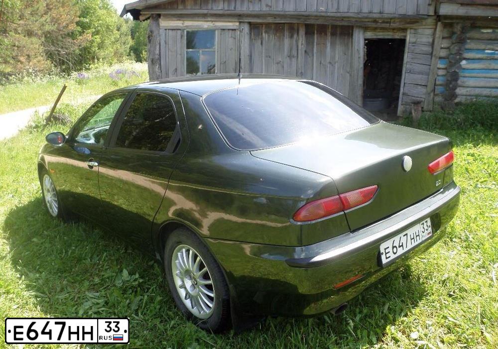 Фото автомобиля ALFAROMEO ALFA 156, 1999 — госномер М358МТ13. Цвет: ЗЕЛЕНЫЙ