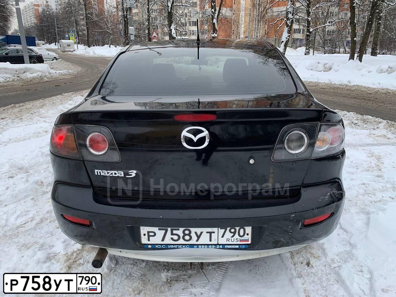 Фото автомобиля MAZDA 3, 2006 — госномер Р758УТ790
