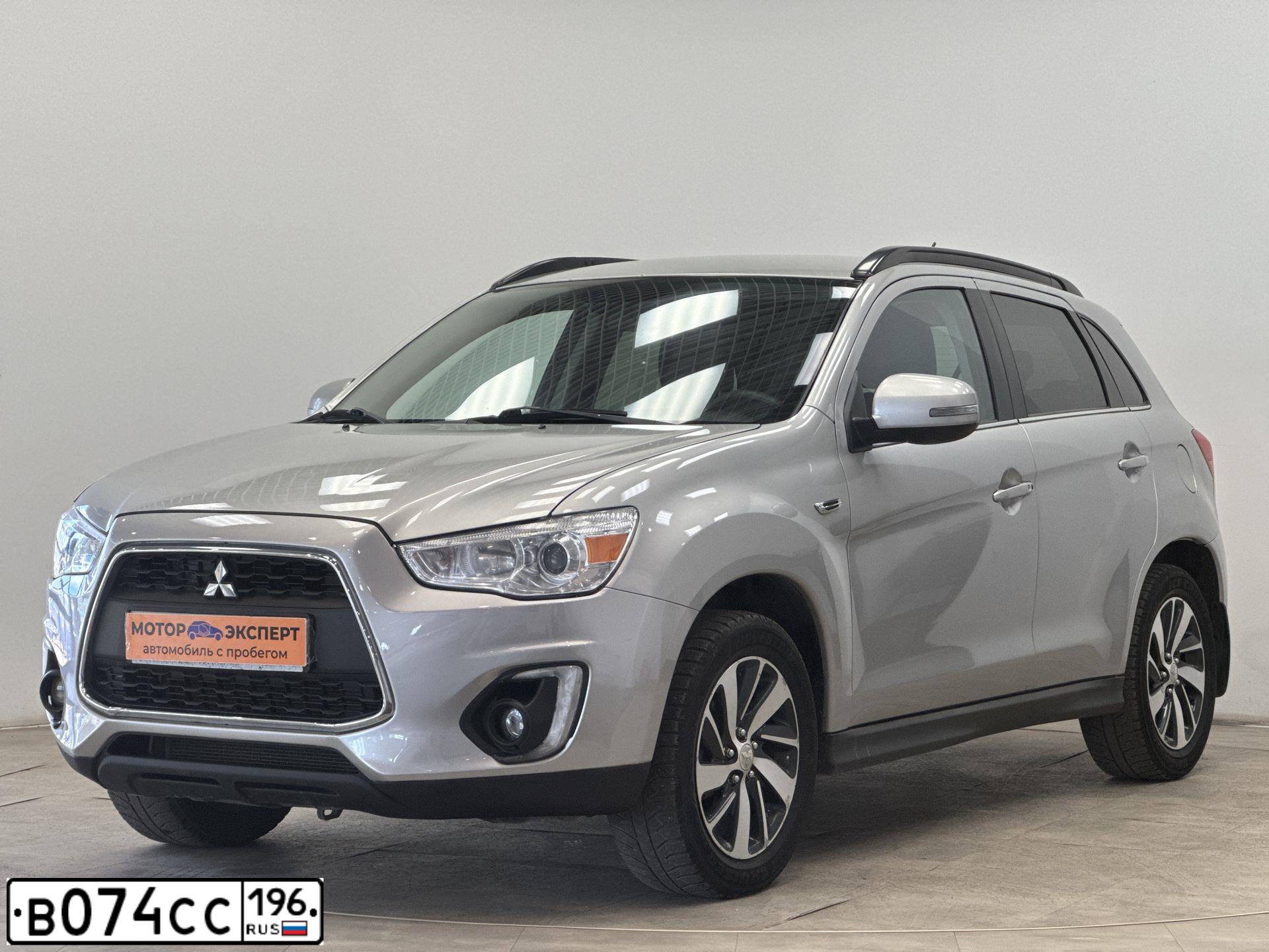 Фото автомобиля MITSUBISHI ASX, 2014 — госномер В074СС196. Цвет: Серебристый