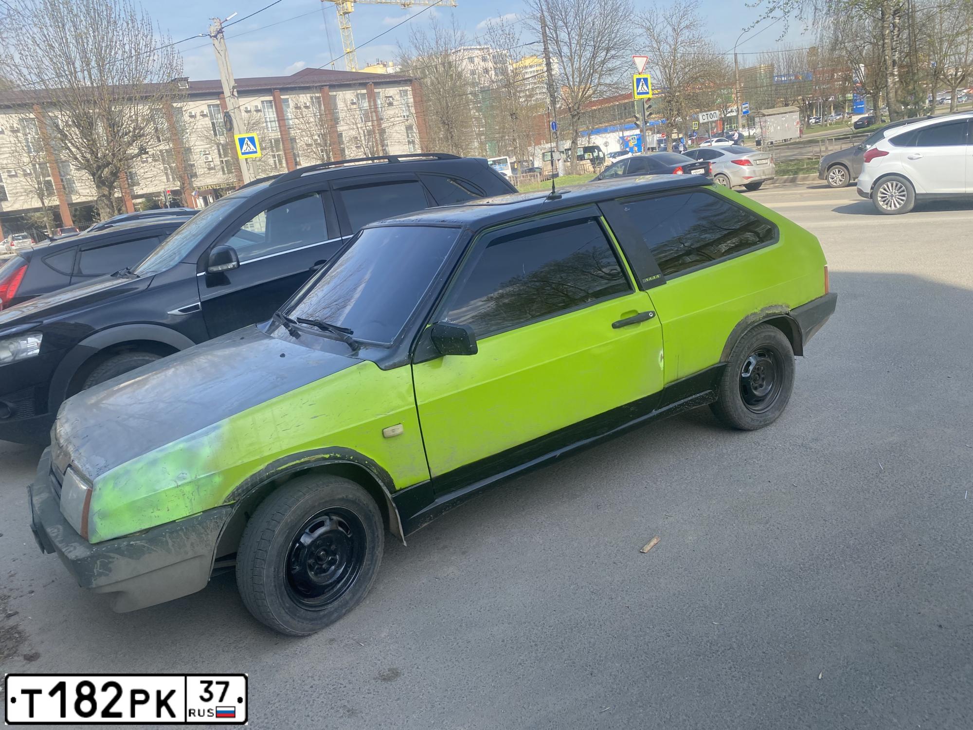 Фото автомобиля VAZ 2108 SAMARA, 1989 — госномер Т182РК37. Цвет: БЕЖЕВЫЙ