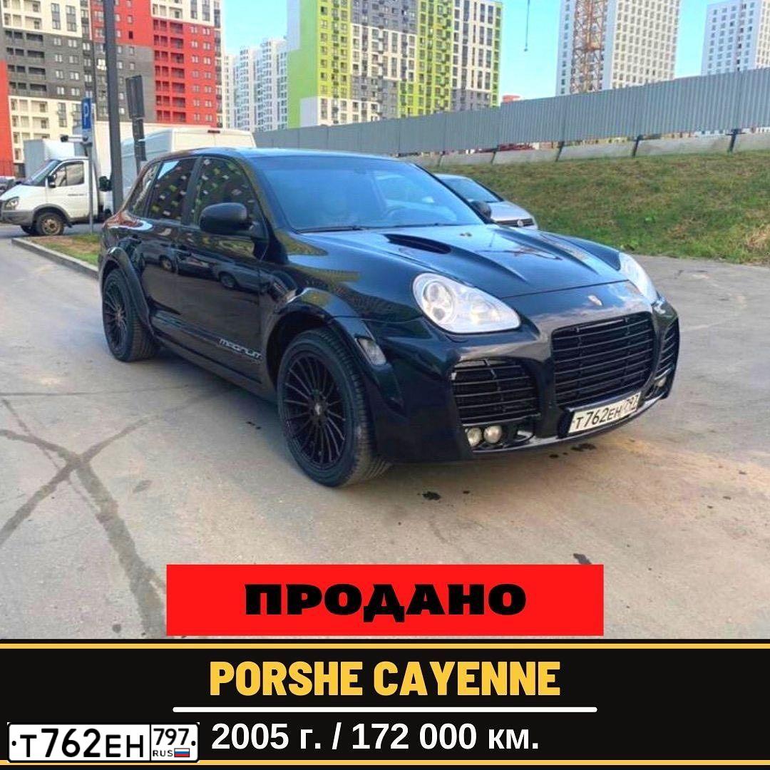 Фото автомобиля PORSCHE CAYENNE, 2005 — госномер М679ОТ198. Цвет: ЧЕРНЫЙ