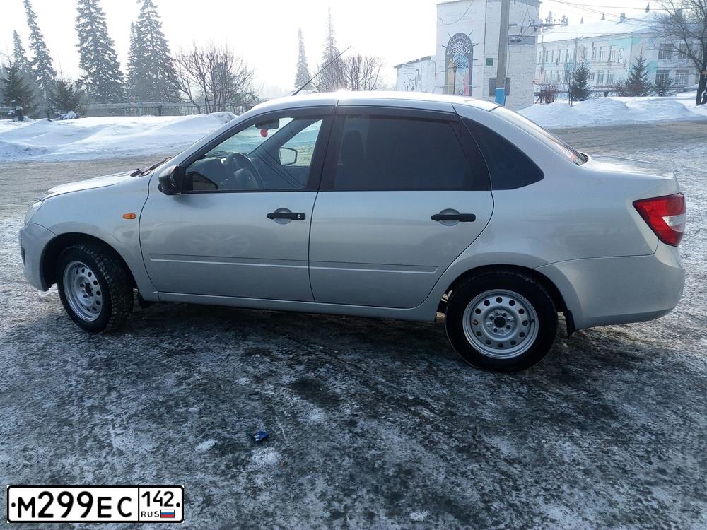Фото автомобиля LADA 2190 GRANTA, 2016 — госномер М299ЕС142. Цвет: СЕРЕБРИСТЫЙ