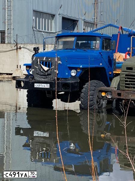 Фото автомобиля URAL 4320 /6X6/, 2006 — госномер С491УА70. Цвет: ГОЛУБОЙ